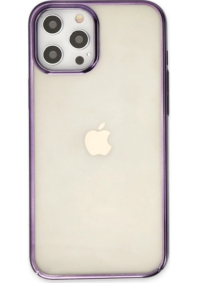 Newface - 523 - İphone 12 Pro Max Kılıf Element Silikon - Csmo-tex - - Mor