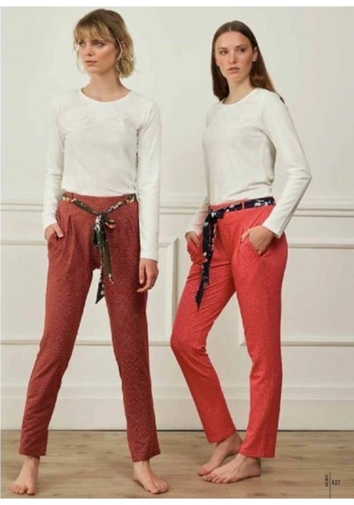 Feyza Pijama Feyza Üçlü Pijama Takımı Lacivert