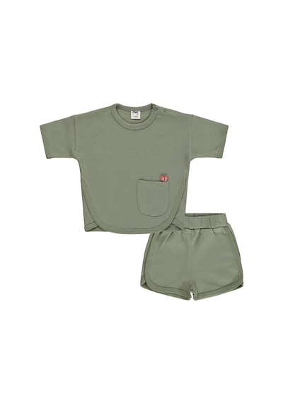 Civil Baby Cepli Basic 6-18 Ay Takım - Haki Açık Haki