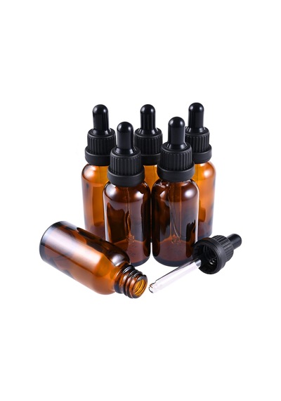 Amber Cam Damlalık Seti 6'lı Cam Şişeler Damlalıklı Kahverengi 30 Ml Parfüm, Kolonya, Uçucu Yağlar Ve Örnekler İçin Mini Şişe
