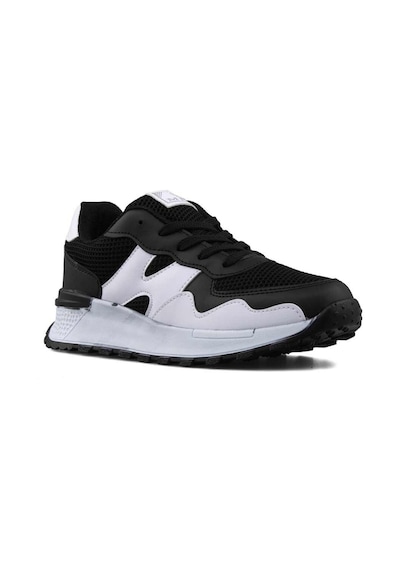 Tarzbu Mega Ortapedik Siyah Beyaz Renk Günlük Ayakkabı Sneakers Beyaz - Siyah