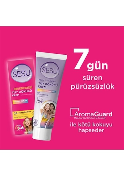 Sesu Tüy Dökücü Krem 100ml. Ağdaya İlk Adım