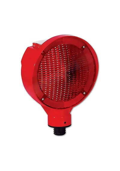 Güneş Enerjili Flaşörlü Uyarı Lambası Ledli Flaşör Uyarıcı Lamba Kırmızı Evelux 11827 Fl K
