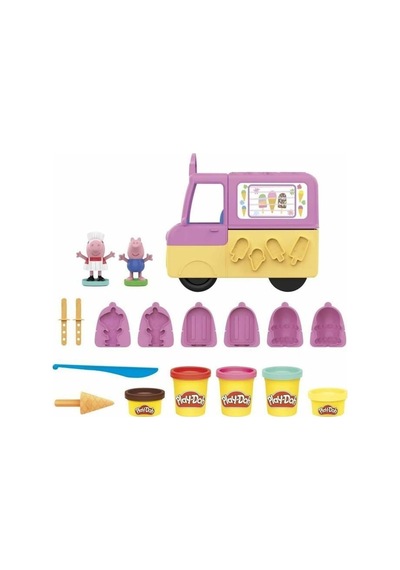 Hasbro Play-doh Peppas Ice Cream Playset F3597 Çok Renkli