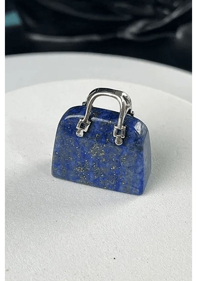 Erilsa Sertifikalı Çanta Model Lapis Lazuli Taşı Kolye Çok Renkli