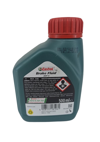 15eaf9 Castrol Dot-4 Fren Hidroliği 0,5 Litre