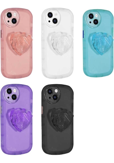 Mobilteam Apple iPhone 13 Uyumlu Kamera Korumalı Pop Soketli Renkli Ofro Kılıf-sarı Sarı