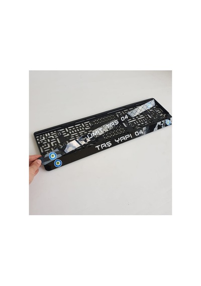 2 Adet Nazar Boncuklu Pianoblack Lazer Kesim Plakalık - 291446643