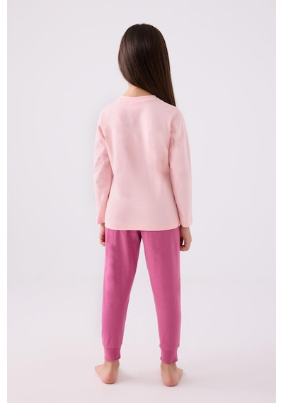 U.s. Polo Assn. 1970 Since 1890 Kız Çocuk Pembe Uzun Kol Pijama Takım Pembe