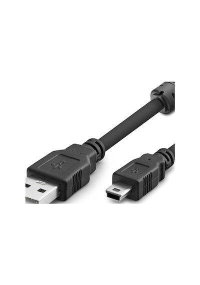 Usb Mini V3/5pin To Usb Kablo 3 M - Siyah Hdx7523 Evimdeyokyok