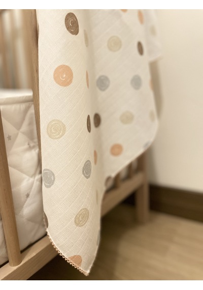 Çok Amaçlı 80X90 Cm Müslin Battaniye Bebek - Yeni Doğan Müslin Bez Çok Renkli