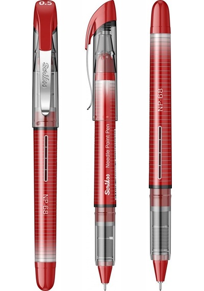 Siyah Kırmızı Mavi Pilot Kalem Nb-68 Needle Point Pen 3 Renk Scrikss Pilot Kalem 0.5 Mm İğne Uçlu İnce Uçlu Likit Kırmızı