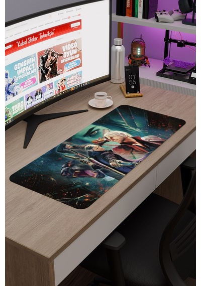 Devil May Cry Kaymaz Dikişli Kauçuk Oyuncu Mousepad V1 - 70x30 Xl Gaming Mouse Pad Fare Altlığı