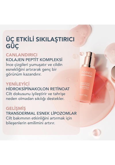 Foreo Supercharged Sıkılaştırıcı Serum, Üç Kat Etkili İletken Jel Hiyalüronik Asit Ve Skualan Sku: Smg8690010505361