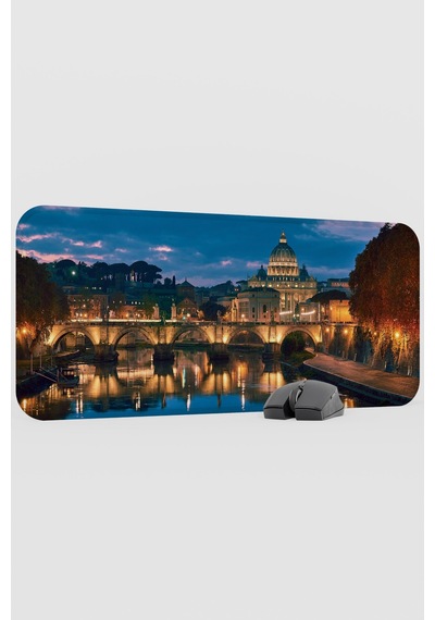 Roma İtalya V4 70x30 Xl Gaming Kauçuk Kaymaz Taban Mouse Pad Fare Altlığı