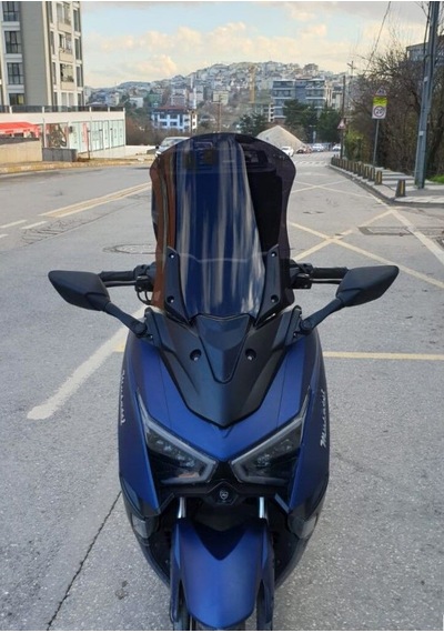Motocam Musatti Glamaro Max 125 Ön Cam 2023-2026 Model 50cm Siyah Renkli 4mm Uzun