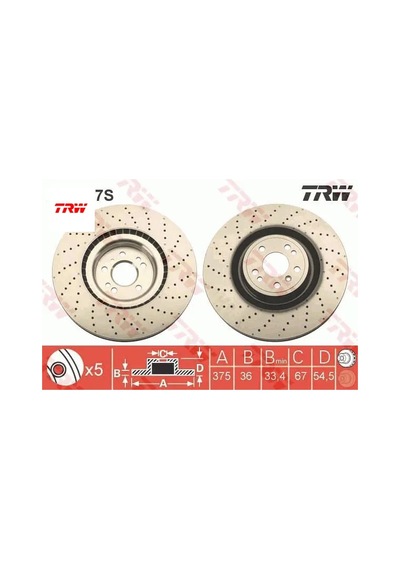 Fren Dıskı On 4-matic W166 X166 C292 Trw A1664211600