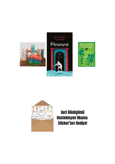 Jonathan Strange Ve Bay Norrell - 3 Kitap Takım Kutulu Set + Piranesi + Jonathan Strange Ve Bay Norrell - 3 + Okuma Sticker'ları