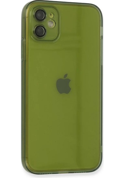 Newface Apple İphone 12 Kılıf Fly Lens Silikon - Yeşil
