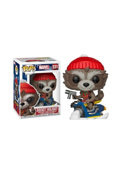 Funko Pop Marvel Rocket Holiday Figürü