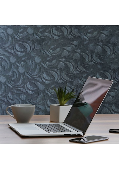 Tink 3d Kendinden Yapışkanlı Akustik Keçe Panel Modern Desenli 52x98 Cm 10 Adet 5 M² Koyu Gri