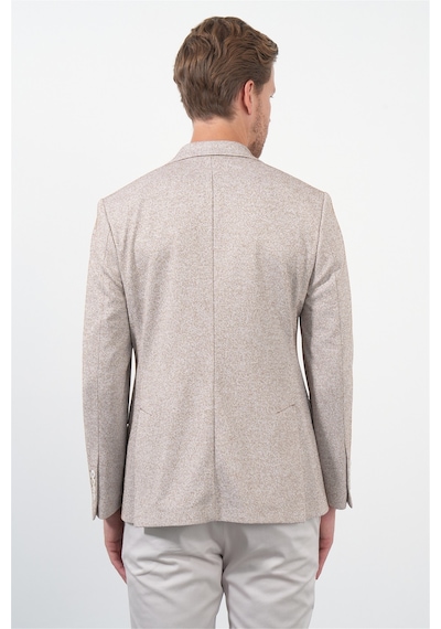 İmza Beyaz-kiremit Mono Yaka Örme 6 Drop Slim Fit Ceket 1002260153 Beyaz - Kiremit