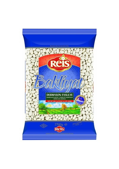 Reis Dermason Fasulye 2,5 Kg - İri Taneli, Çabuk Pişen Kuru Fasulye 2'li Ekonomik Paket - 2 Ade Tarı