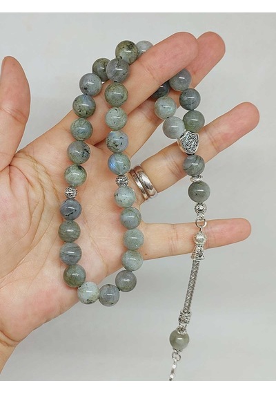 Yasamtohumu Labradorit Taşı 33lük Tesbih 10mm 9300 Çok Renkli