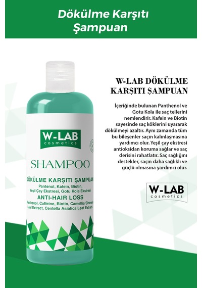 W-Lab Cosmetics Dökülme Karşıtı Şampuan 400 ML