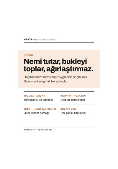 Bukle Belirginleştirici Durulanmayan Saç Kremi - Kıvırcık Saçlar İçin - Sülfatsız - 500ml
