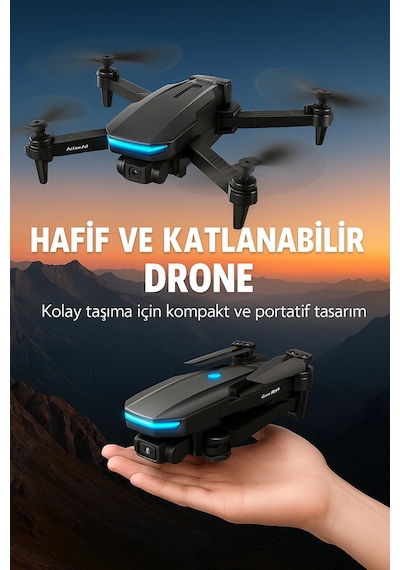 Wifi Fpv Görüntü Aktarımlı Katlanabilir Drone