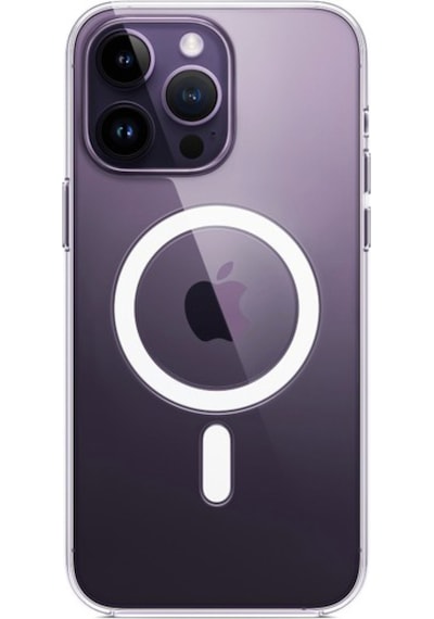 Apple Uyumlu iPhone 14 Pro Max Kılıf Magsafe Kablosuz Şarj Destekli Şeffaf Silikon Kılıf