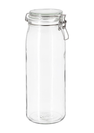 Vakum Kapaklı Cam Kavanoz Şeffaf 2 Litre Contalı Kavanoz Şeffaf - 551351529 Şeffaf