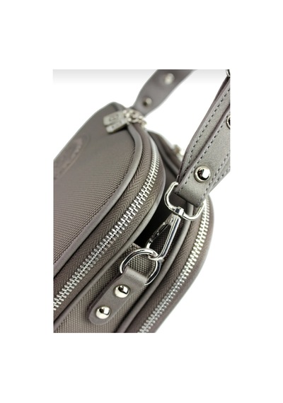 Just Polo Kadın Gri 5 Bölmeli Omuz Ve Çapraz Askılı Çantası-bd6000