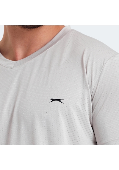 Slazenger KATRIINA Erkek V Yaka Bej Tişört