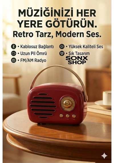 Yüksek Kaliteli Kablosuz Bluetooth Hoparlör İle Fm Radyo Ve Usb