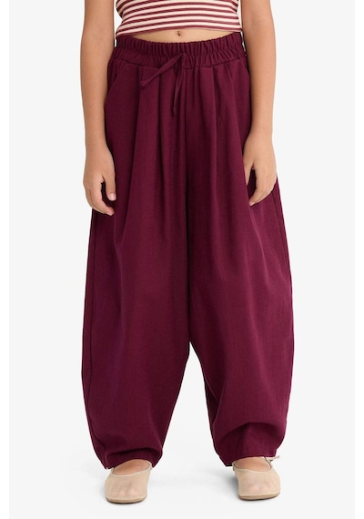 Defacto Kız Çocuk Barrel Fit Pamuklu Pantolon G1620a825aubr458 Bordo Defacto Kız Çocuk Barrel Fit Pamuklu Pantolon G1620a825aubr458 Bordo