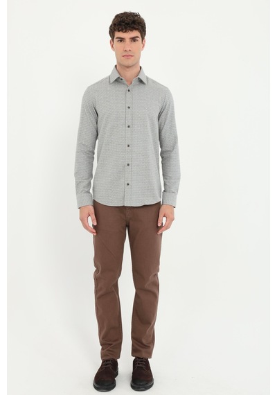 Dufy Erkek Slim Fit Kahve Pantolon-19088