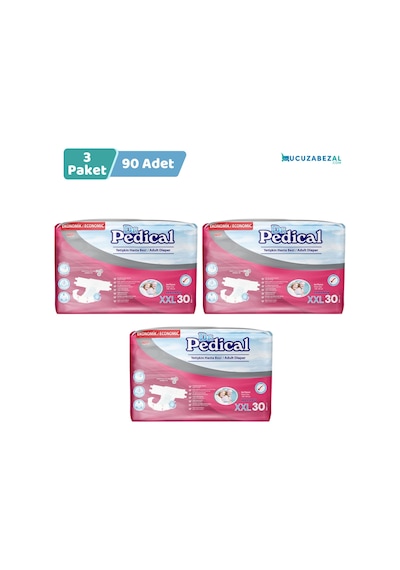 Dr. Pedical Belbantlı Tekstil Yüzey Hasta Bezi Ekstra Ekstra Large 2xl 30x3 90 Adet 2XL