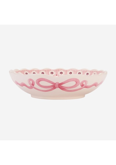 Pembe Stoneware Servis Kasesi 20,5 Cm