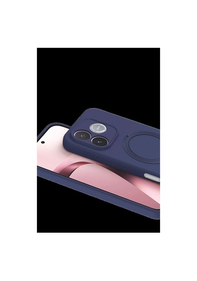 Huawei Honor 600 Lite Regal Magsafe Standlı Kapak - Lacivert