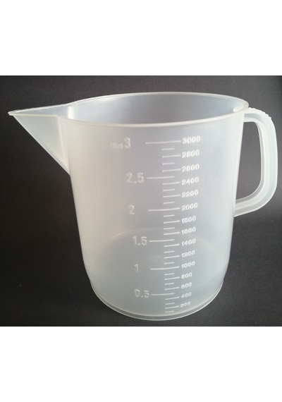 Kartell Plastik Kulplu Beher 3000 ML