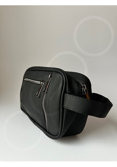 Ogdo - Erkek Siyah Deri Portföy Clutch Ve Günlük El Çantası - 5012 Siyah