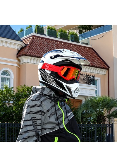 G08 Motosiklet Cross Gözlüğü Polikarbonat Lens Profesyonel Motocross Profesyonel Gözlük