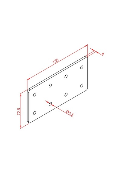 Doğuş Kalıp 40x80 Düz Ek Bağlantı Sacı Diğer