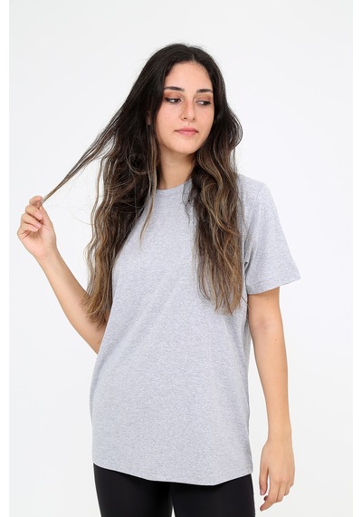 Rubadi Oversize Bol Ve Geniş Kesim Gri T-shirt. Basic Model Gri Rubadi Oversize Bol Ve Geniş Kesim Gri T-shirt. Basic Model Gri