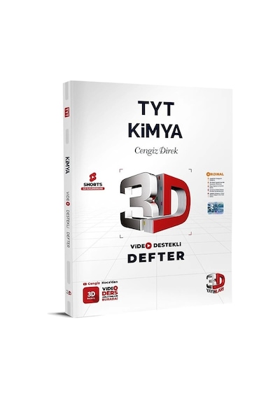 TYT Kimya Video Destekli Defter 2024  -  Cengiz Direk  -  3D Yayınları