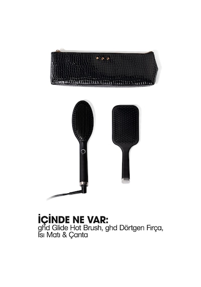 Ghd Glide Elektrikli Saç Tarağı Hediye Seti (Tarak + Isıya Dayanıklı Kılıf)