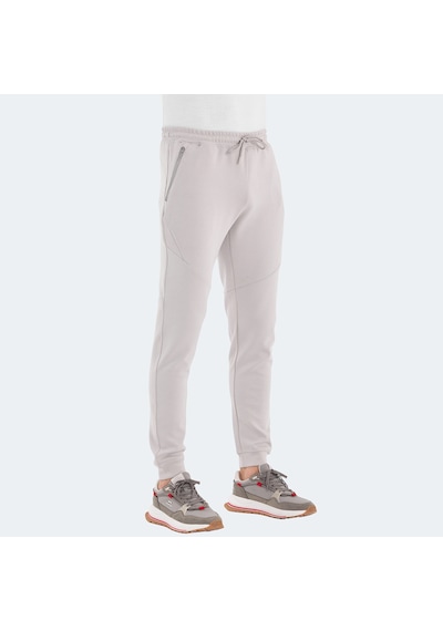Slazenger  VENOM Erkek Fermuar Cepli Dar Paça Taş Gri Eşofman  Altı