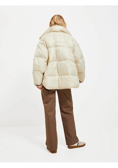 Jack & Jones Jjxx Kapüşonlu Kırık Beyaz Kadın Mont 12237579 001